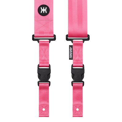 AMUMU® SNAPLOCK⢠Pro Pink Guitar Strap - Ultimate Security & Durability for Dynamic Performance SNPL-PRO-NY-PNK